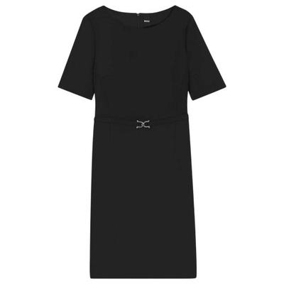 Womens/Ladies Daleah Boat Neck Short-Sleeved Shift Dress