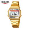 SKMEI 2514 Luxury Retro Digital Sport Watch for Men Stainless Steel Military Waterproof Wristwatch Mens Clock 1123 Reloj Hombre