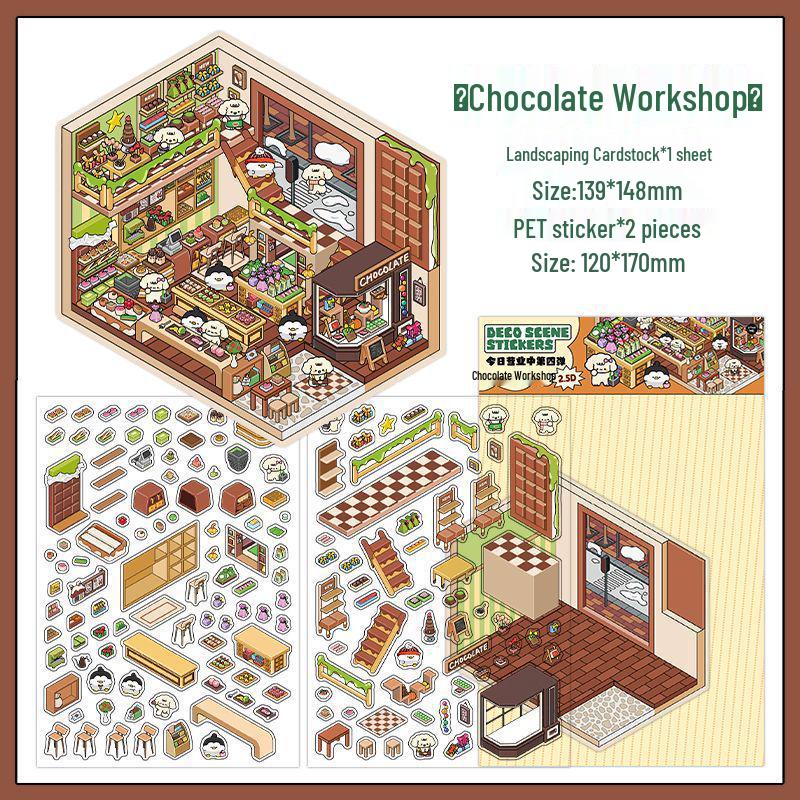 Ink Words Landscaping 3D Stickers: Infeel.Me 20th Edition DIY Fun