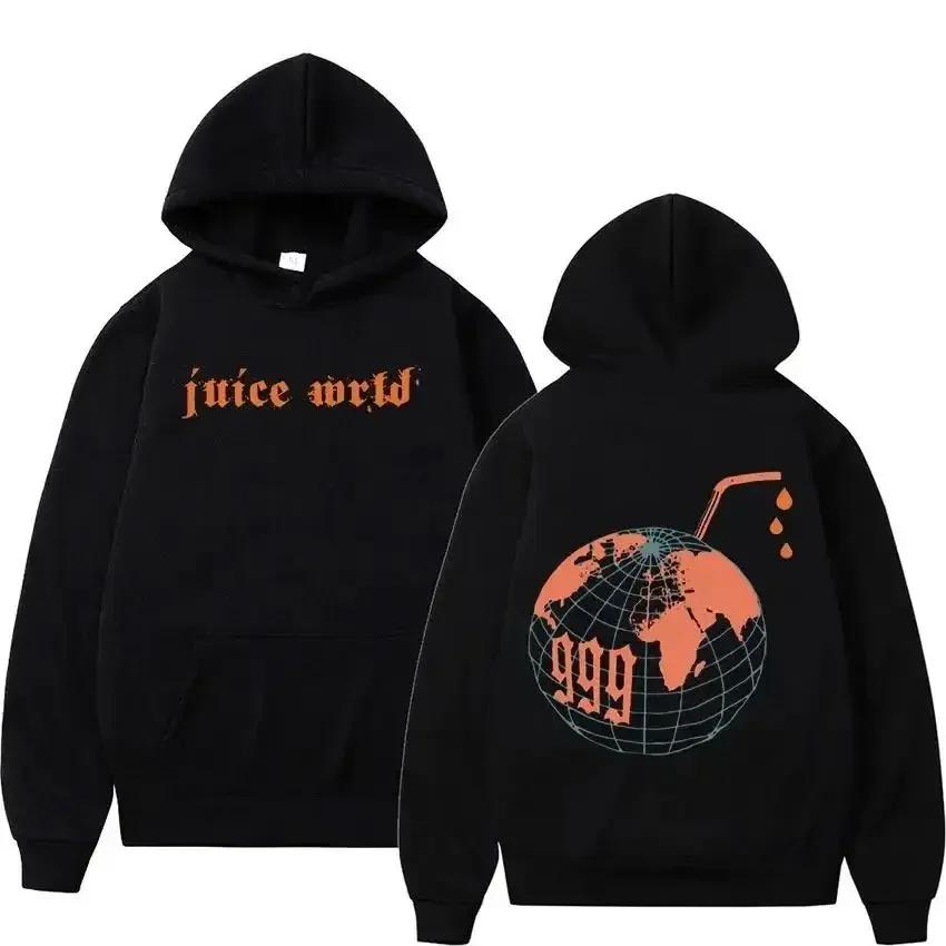 Male And Female Rapper Juice Wrld Hooded Sweatshirt City Fashion Oversized Y2k Sweatshirt Popular Hip-hop Sweatshirt Female Male Clothing