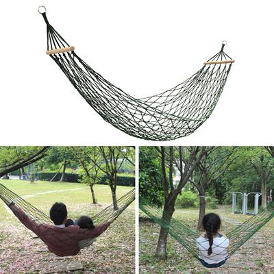 Strong Thick Nylons Rope Hammock Travel Hangings Swing Bed Portable Outdoor Camping Hammock Meshes Sleepings Bed Swing