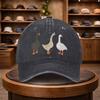 A Baseball Cap with a Unique Colored Goose Print Perfect for Casual Outings This Stylish Hat Is Adjustable And Suitable for Ou