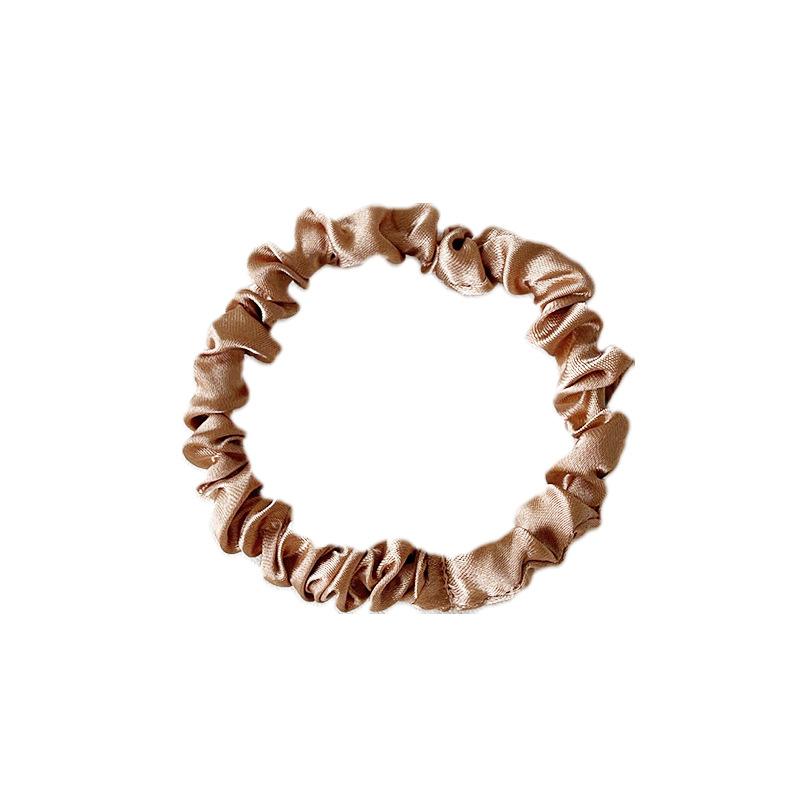 Satin Cloth Art Large Intestine Hair Band European and American Headrope Hair Accessories Simple Headband Head Flower Rubber Band Hair Accessories
