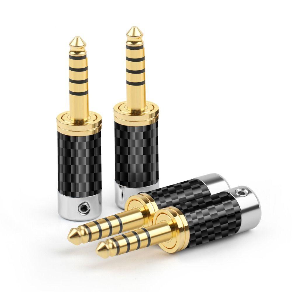 For NW-WM1ZA4.4 Carbon Fiber Audio Jack Balanced Adapter 4.4mm 5 Pole Male 5 Poles Stereo Jack