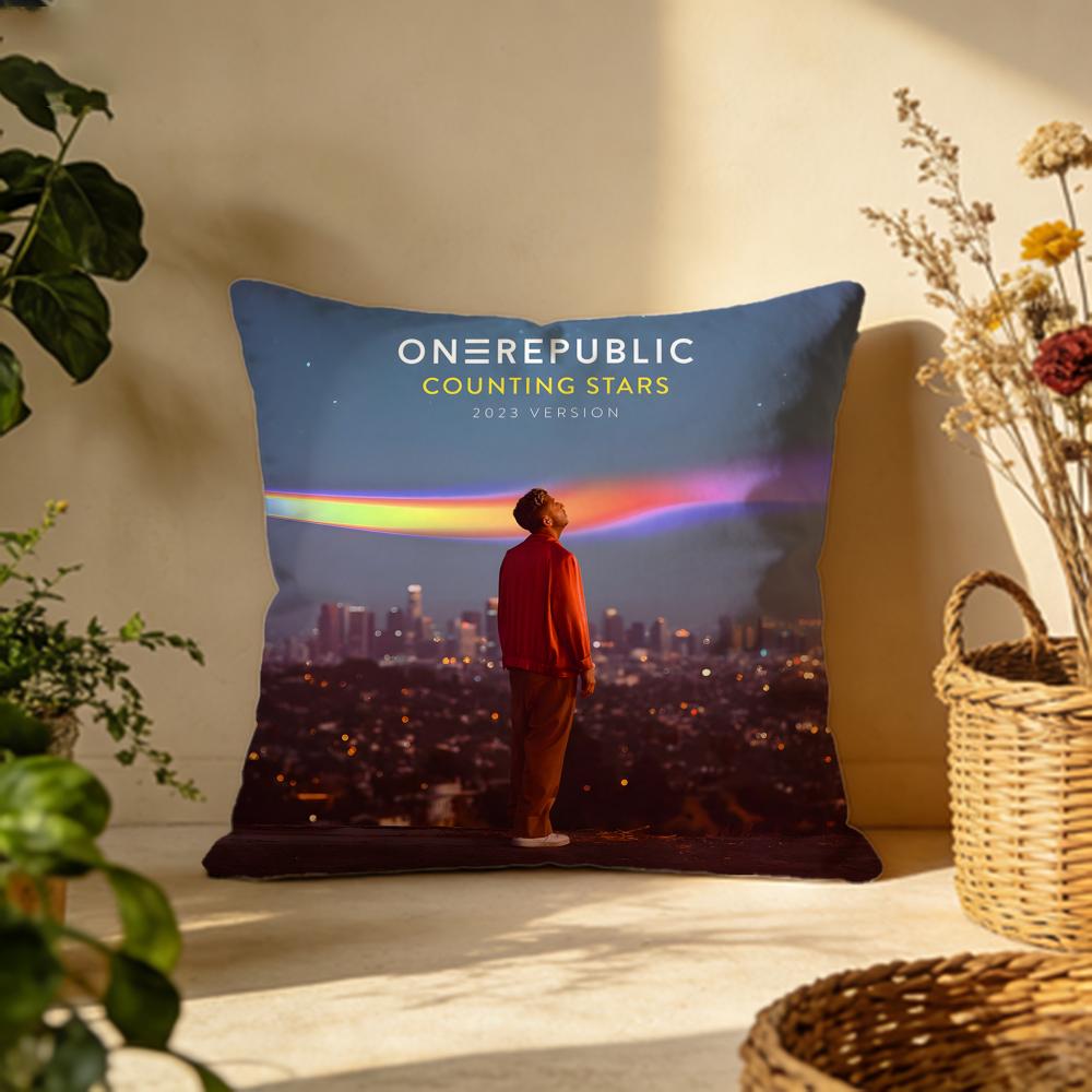Stylish OOneRepublicable Cushion Cover Versatile DoubleSided Pillow Case Fit for Sofa Bed Car Daily Decor