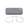 Frameless Ultra-Light Portable Nose Clip Reading Glasses for Men & Women; Stylish, Personalized Mini Glasses with Case.
