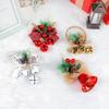 Christmas Bells Bowknot Hanging Ornament for Tree Car Christmas Decorations 2023