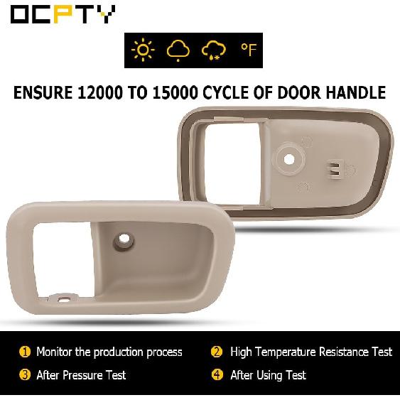 OCPTY Door Handles Interior Rear Driver Left Passenger Right Side Replacement fit 2000-2006 for Toyota Tundra Inside Inter Door Handles Texture Beige