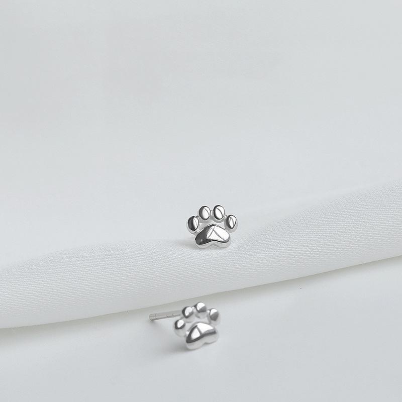 Earrings Delicate Small Earrings Free Of Removal Small Ear Bone Earrings Cute Cat Paw Paw Footprint Earrings