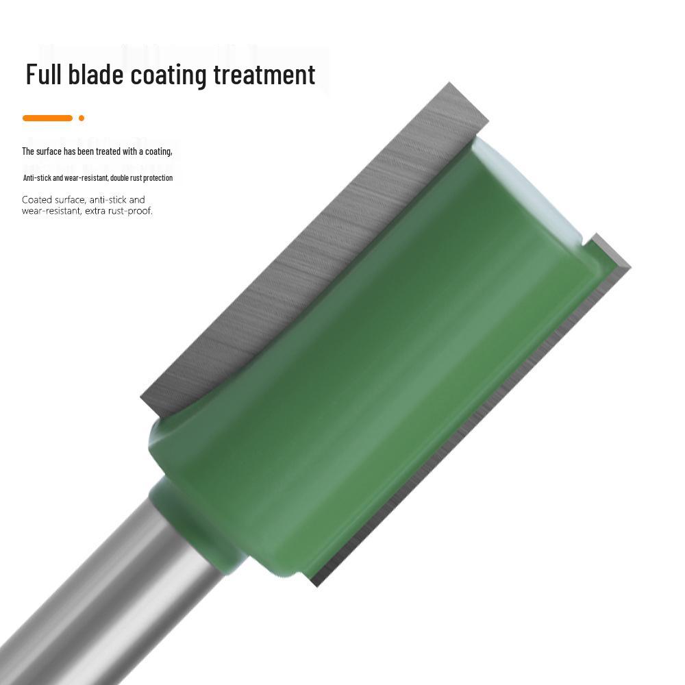 

Набор из 7 фрез для деревообработки с хвостовиком 1/4 : Зеленые, Прямые ножи с одинарным и двойным лезвием, 6 узоров 6mm Shank x 3mm x 13mm Single Edge