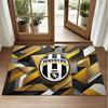 Juventus FC Design Crystal Velvet Rug Soft Decorative Mat for Bedroom Entrance