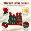 Warm Xmas Baby Beanie Knit Hat Crochet Christmas Tree Santa Hat  Adults Children