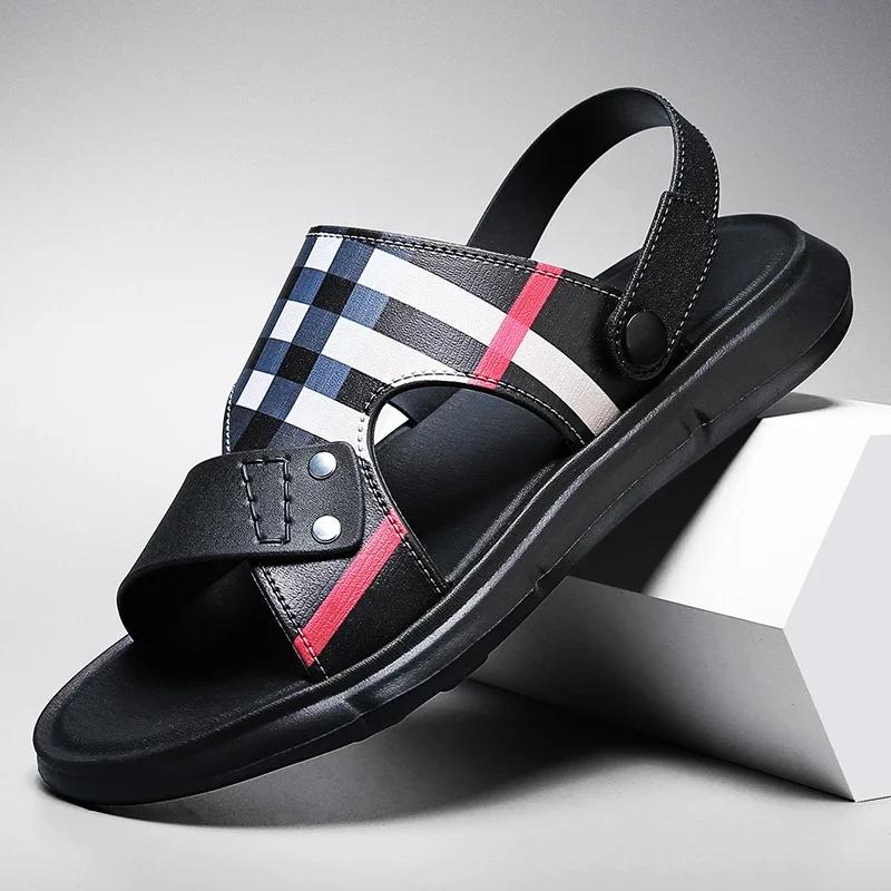 

Men Summer Beach Shoes Cool Slippers Sandals and Non Slip Durable Cushion Sole Casual and Fashionable Shoes Comfort Lightweight 40 чорний