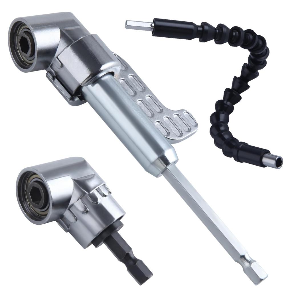 LEONTOOL Flexible Shaft 105 Degree Right Angle Drill Flexible Right Angle Drill Flexible Socket Right Angle Drill Extension Angle Screw Handy Hex