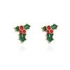 Christmas Santa Snowflake Earrings Cane Candy Bells Elk Earrings Christmas Hat Earrings