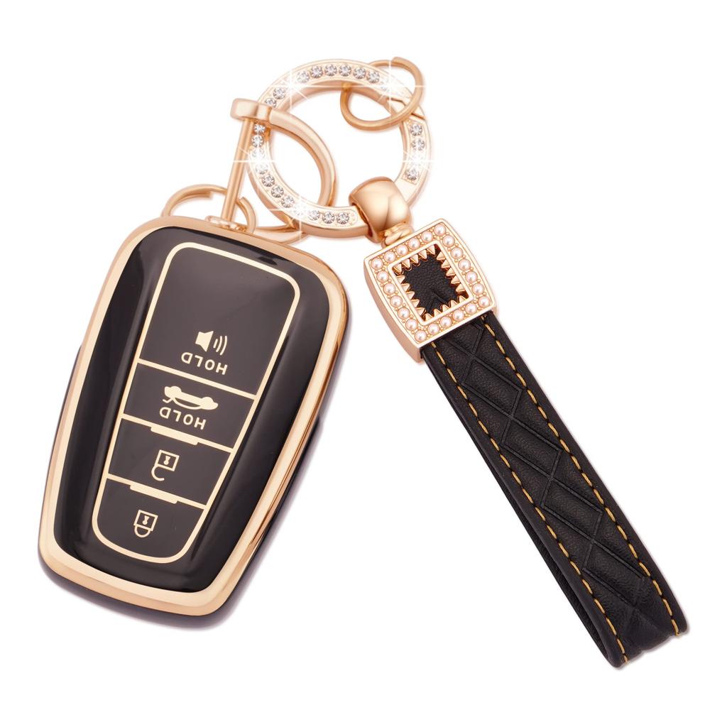 Toyota Key Case, Remote Control, Toyota Key Cover, Premium TPU, Lightweight, Silicone, C-HR, Prius,