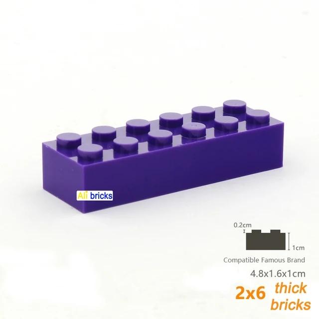 20 Stück MOC Teile 2456 Stein 2 x 6 44237 Kompatible Steine DIY Zusammenbau Bausteine Partikel Kinder Puzzle Gehirnspielzeug Geschenk
