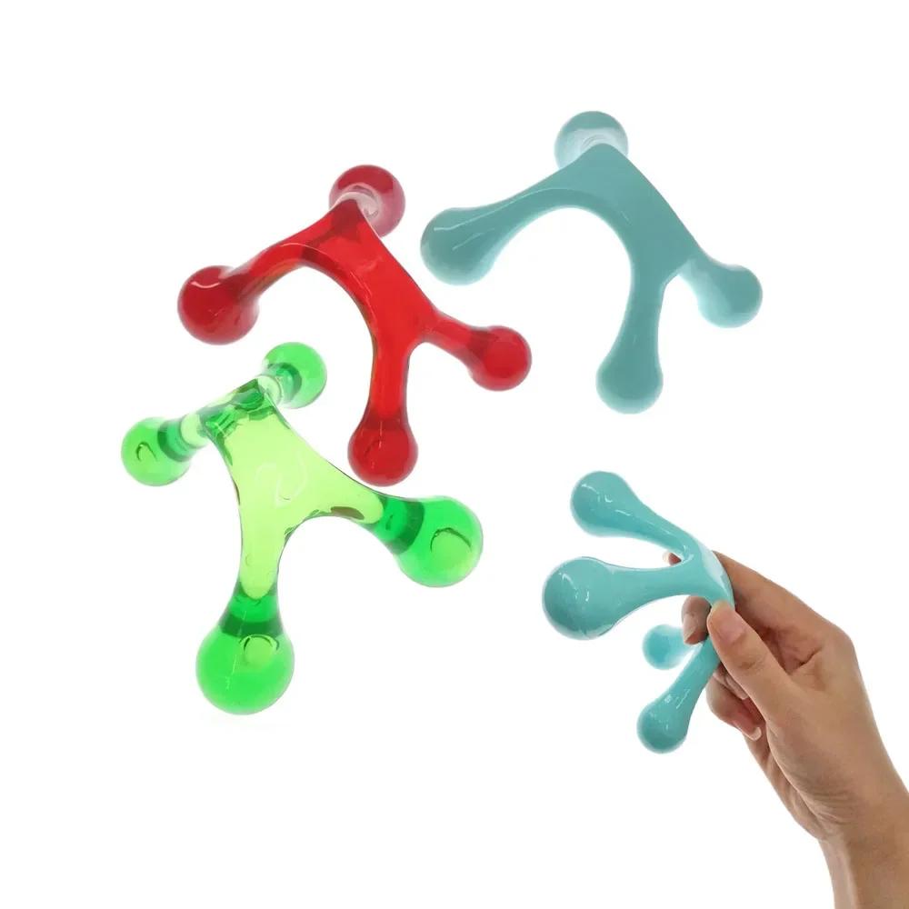 Handheld Arch Body Massager Health Balance Four Ball Back Mini Massage Stick Relax Acupressure Health Massage Tool