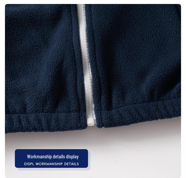 2024 Autumn Boys' Colorblock Fleece Jacket - Casual Children's Top