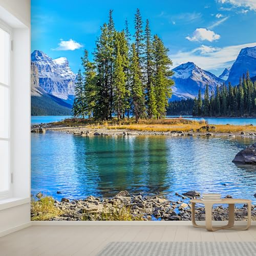 Lakeside Island Wallpaper Living Room Bedroom Natural Landscape Mural Home Decor