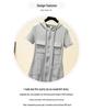 Women's Slimming Hooded Zipper Short-Sleeve Dress - Casual & Versatile Style