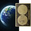 Posters Retro Removable Kraft Paper The Earth's Moon Kraft Paper Poster for Bars