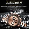 Waterproof Men'S Watch Multifunctional Fashion Steel Strap Quartz Watch