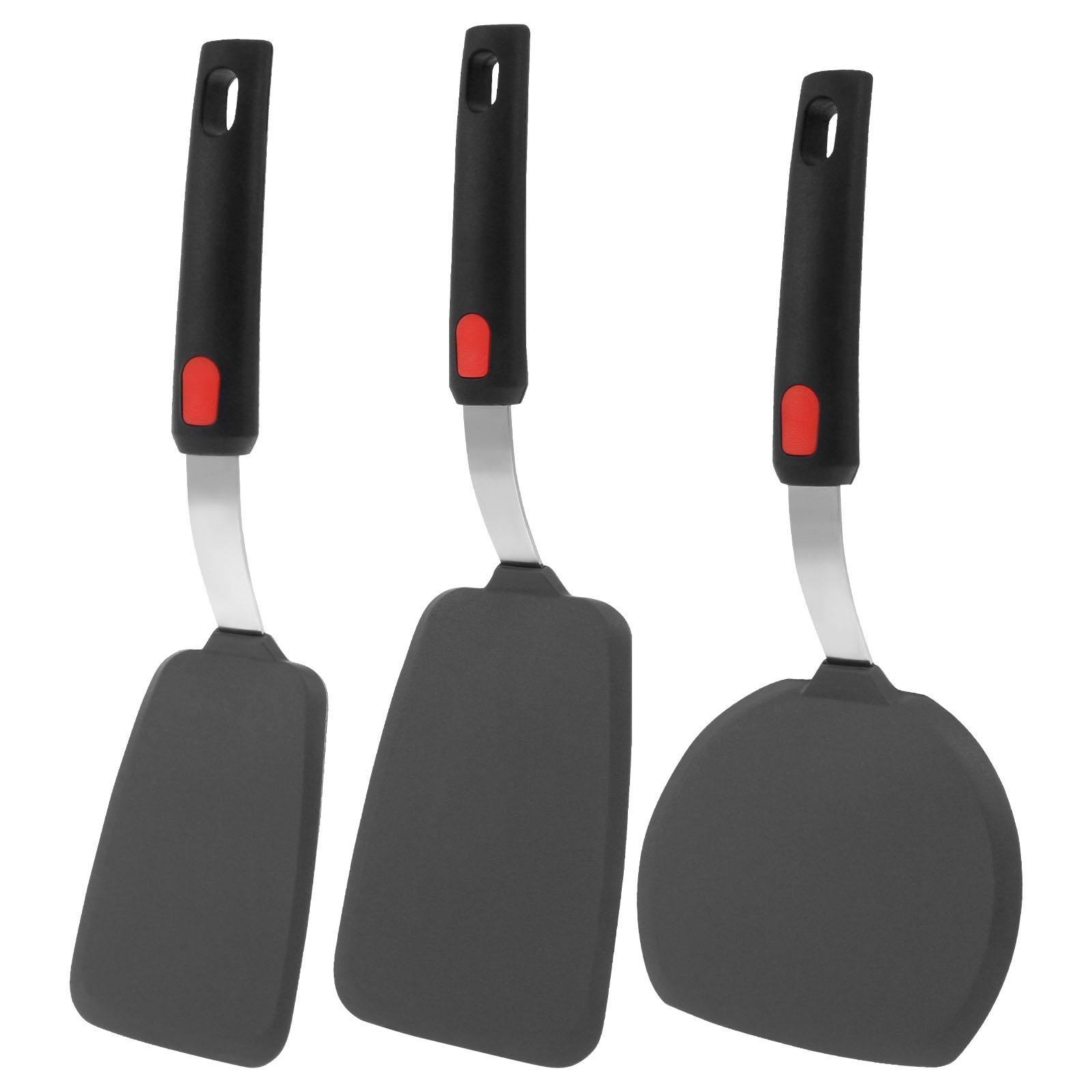 

3Pcs Silicone Spatula for Non Stick Pots High-temperature Resistant Household Stir Fry Spatula Utensils Kitchen Cooking Tools