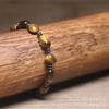 Tiger's Eye Hematite Beaded Bracelet – Grounding Healing Jewelry, Minimalist Protection Gift for Men Women