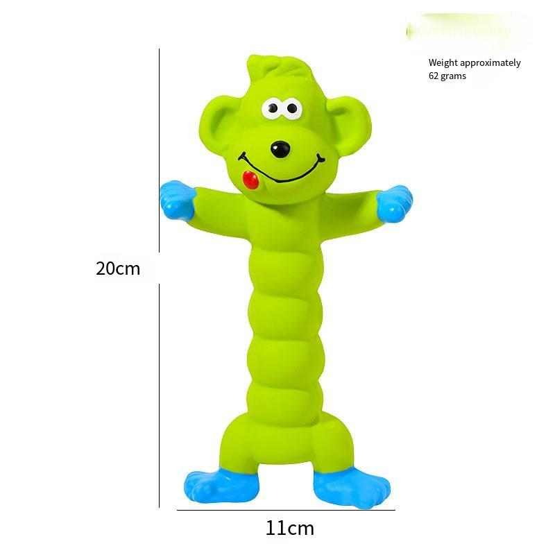 Quietschende Ente/Kuh aus Latex für Hunde – Kauspielzeug mit Geräuschfunktion für kleine und große Hunde – bissfest und interaktiv