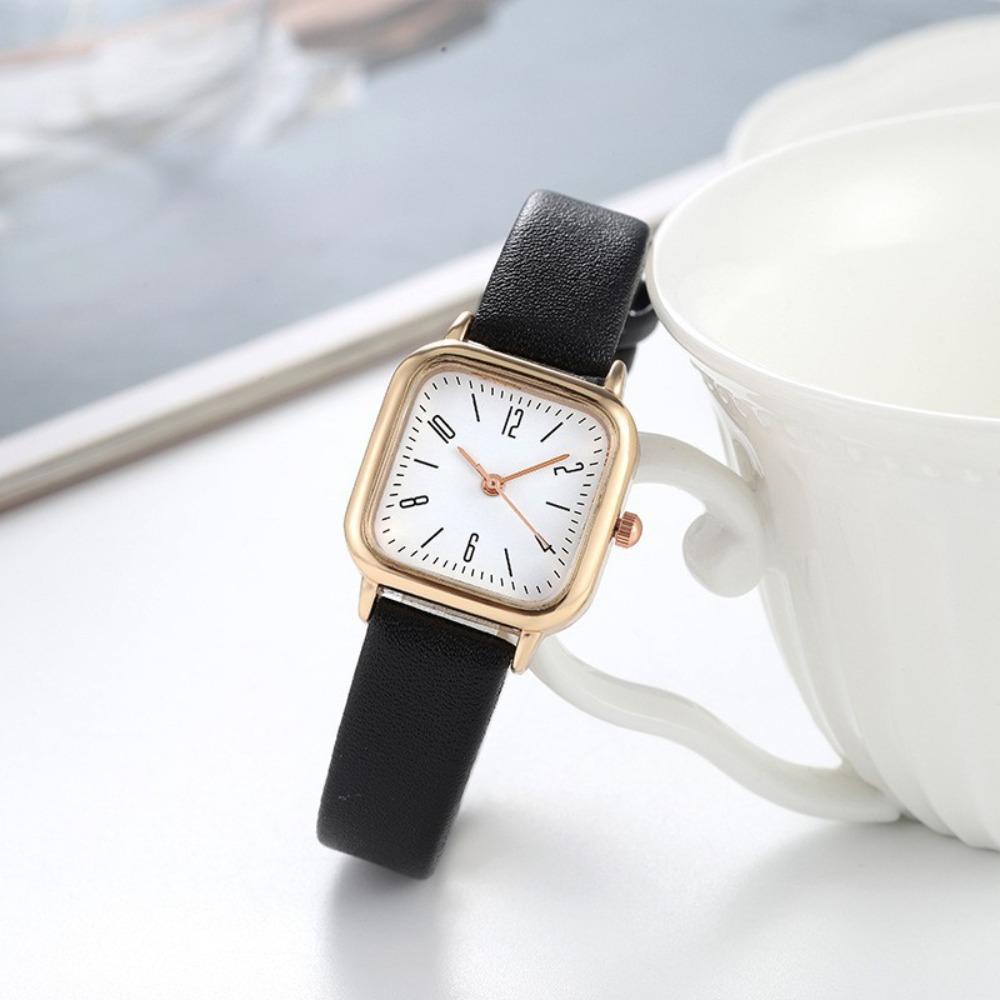Casual Leather Strap Quartz Wristwatches Simplicity Square Quartz Watch Women's Watch  Women Gift