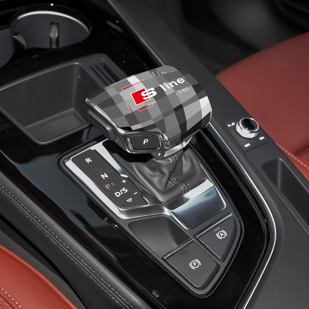2026 Hot For Audi S4 S5 Q5L SQ5 Q7 RS4 RS5 A4/A4L A5 Q8 S8 RS7 Car Gear Head Shift Knob Handle Cover Trim ABS Crystal Style Accessories