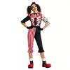 Halloween Kostuum Set Kinderen Volwassenen - Clown Cosplay Outfit Met Hoofddeel Top Rok/Broek Handschoenen Bretels Festival
