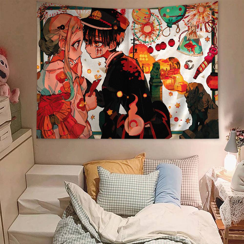 Anime Toilet Bound Hanako Kun Printed Large Wall Tapestry Cheap Hippie Wall Hanging Bohemian Wall Tapestries Mandala Home Decor