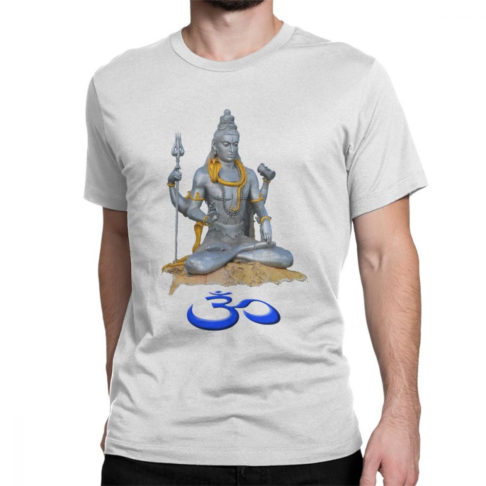 Shiva Om Tshirt Unisexs Short Sleeve Hiphop Tees Oneck Cotton Clothes Summer Casual T Shirt Streetwear Unisexs Clothing