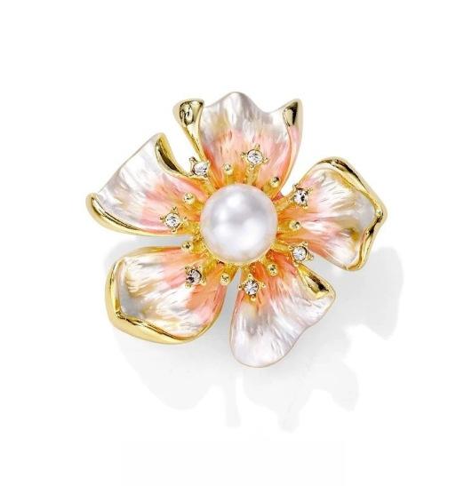 

1Pc Charm Creative Peony Flower Brooch Fashion Exquisite Flower Pin Party Banquet Jewelry Accessories Clothing Bag Decoration рожевий