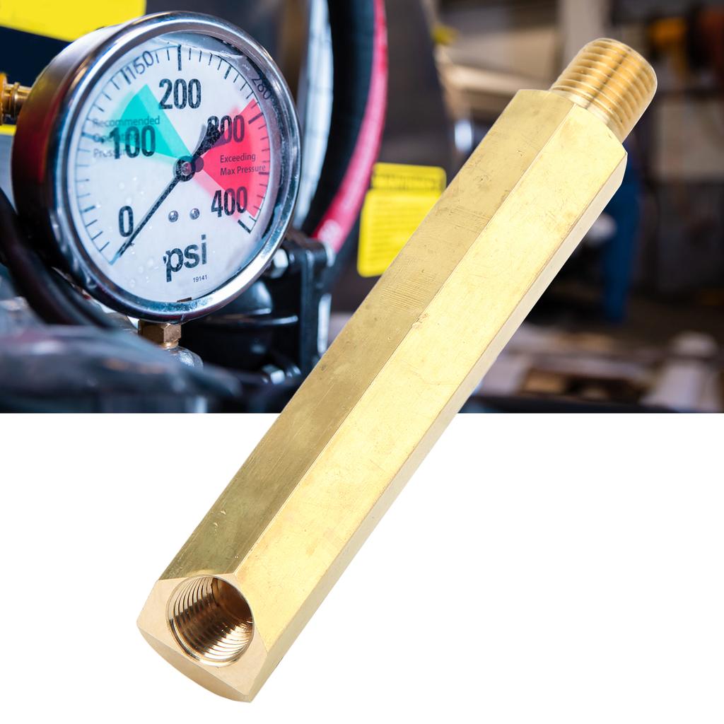 Oil Pressure Guage Extension 1 4in NPT 115mm Length Replacement for Ford 260 289 302 351 V8 Windsor Engine