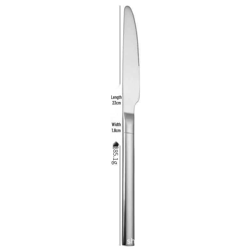 Abay Knight Square Handle Stainless Steel Dinner Knife Set