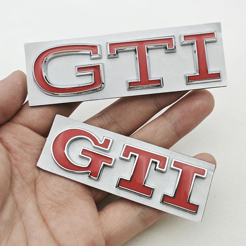 2026 Hot For VOLKSWAGEN VW 3D High-Quality Chrome Metal Logo GTI Emblem Car Trunk Sticker Badge For VW Golf 8/Polo/Jetta/Tiguan/