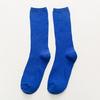 1 Pair Women Cotton Loose Socks Autumn Winter Knitting Solid Color Long Black Pink Korean Japanese Student Girls Stockings Retro
