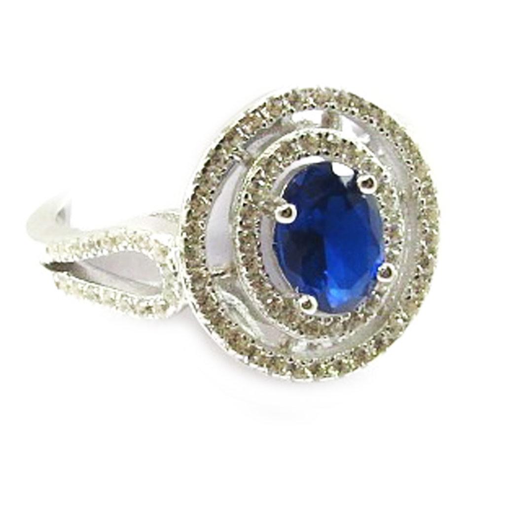 Sapphire 'Sissi' Silver Ring