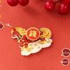 God of Wealth New Year Magnetic Sticker 3D Horse Year Fridge Magnets  Spring Festival