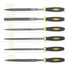 Metal Steel File 4 Pcs Large File 12 Pcs Needle Files 1 Multi-functional Brush Include Flat for Triangle Half-round Roun