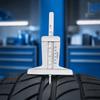 2pcs Stainless Steel Tire Tread Depth Gauge Vehicle Tread Wear Indicator  For Car Inspection