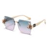 Chic Sunglasses Trendy Geometric Shape Fashion Design Outdoor Sun Protection