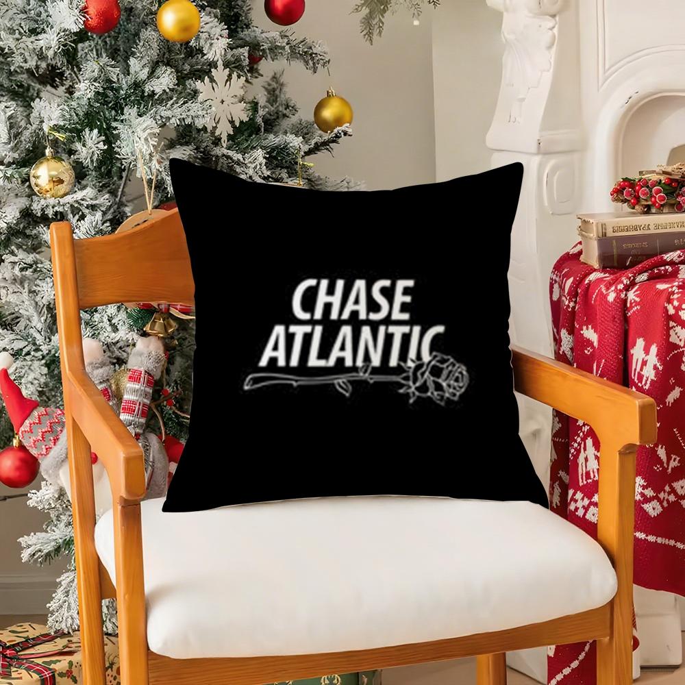 RB Band CChase Atlantic Music Pillow Case Silky Short Plush With Invisible Zipper Dustproof Sofa Cushion Cover