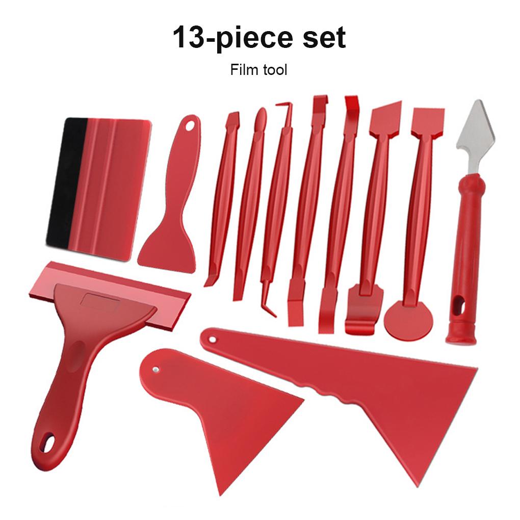 Car Vinyl Film Wrapping Decoration Tool Vehicle Window Windshield Sticker Portable Scraper Set 13 Pcs/set Box Pack