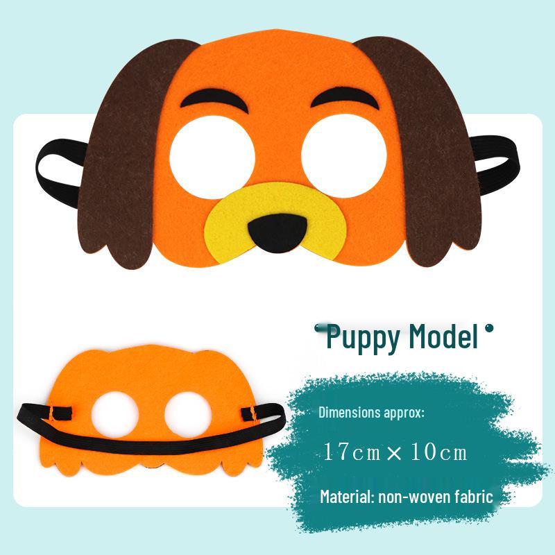 Children's Day Animal Masks: Frog & Tiger Cartoon Eye Masks for Kindergarten Performances