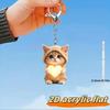 Portachiavi Mini Gatto Carino Ornamento da Appendere Portachiavi Gatto Ciondolo Acrilico Ragazze Donne