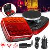 Trailer Rear Light Signal Warning Brake Light for Caravans Campers Lorry Caravan RV  2pcs Wireless Magnetic LED Truck Tail Light